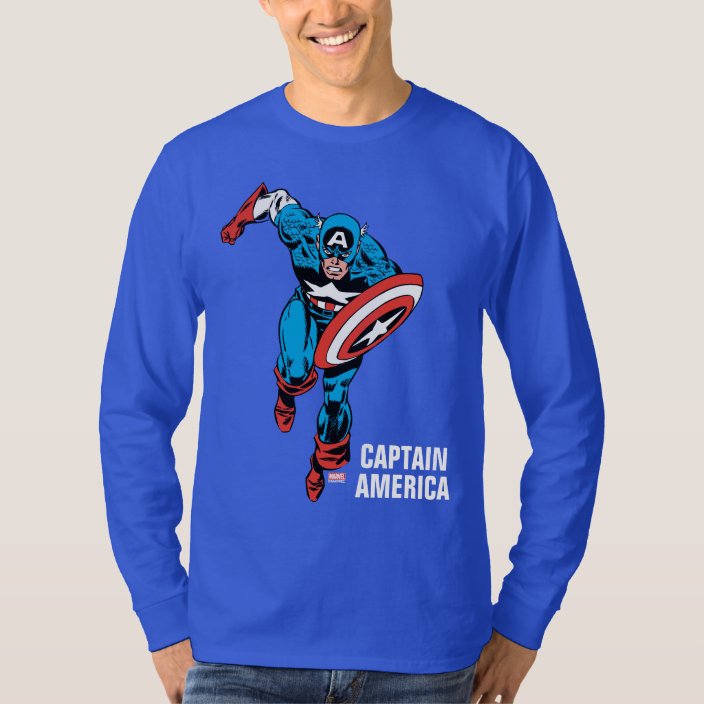 captain america running shirt