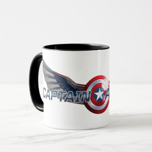 Captain America Shield And Wings Mug