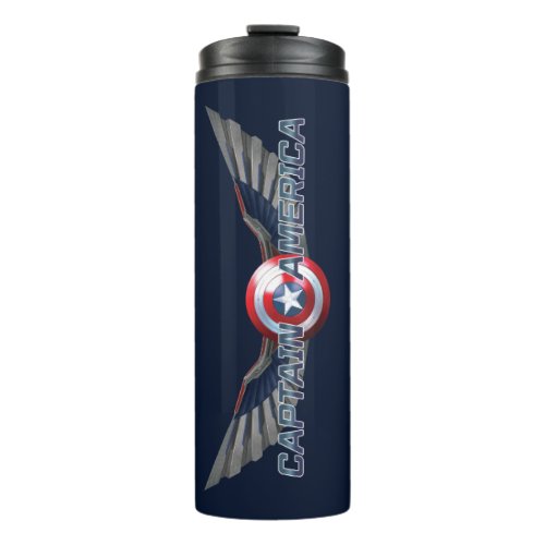 Captain America Shield And Wings Thermal Tumbler