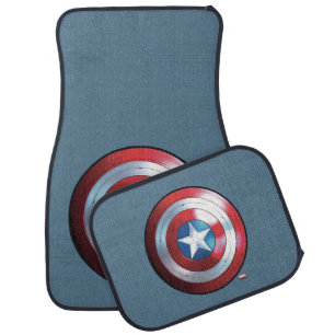 Captain America Shield Badge Car Floor Mat