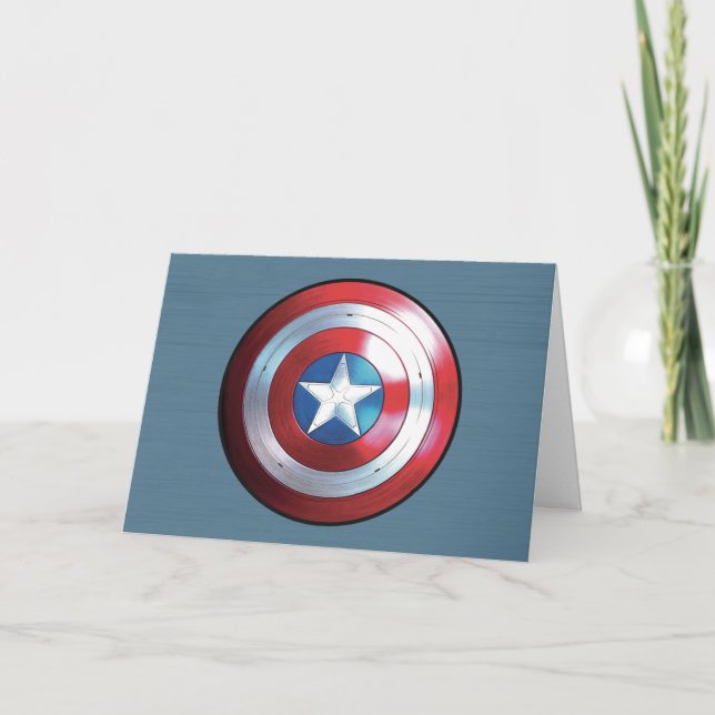 Captain America Shield Badge Card (Front)