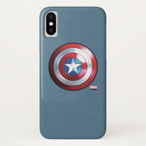 Captain America Shield Badge iPhone X Case