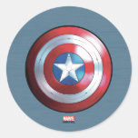 Captain America Shield Badge Classic Round Sticker
