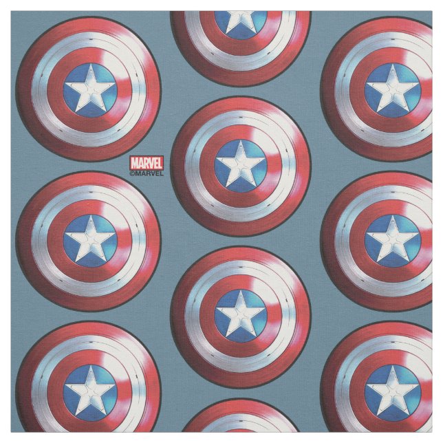 Captain America Shield Badge Fabric (Swatch)