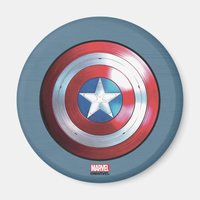 Captain America Shield Badge Magnet (Front)
