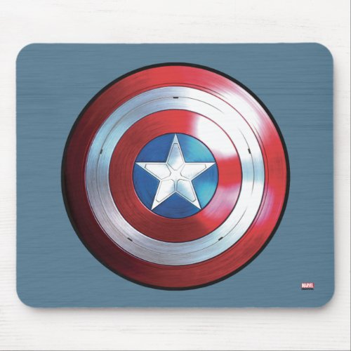 Captain America Shield Badge Mouse Pad