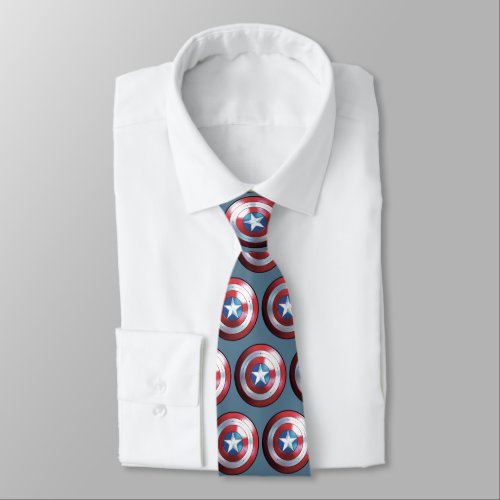 Captain America Shield Badge Neck Tie