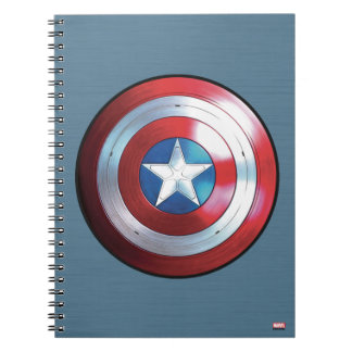 Captain America Shield Badge Notebook