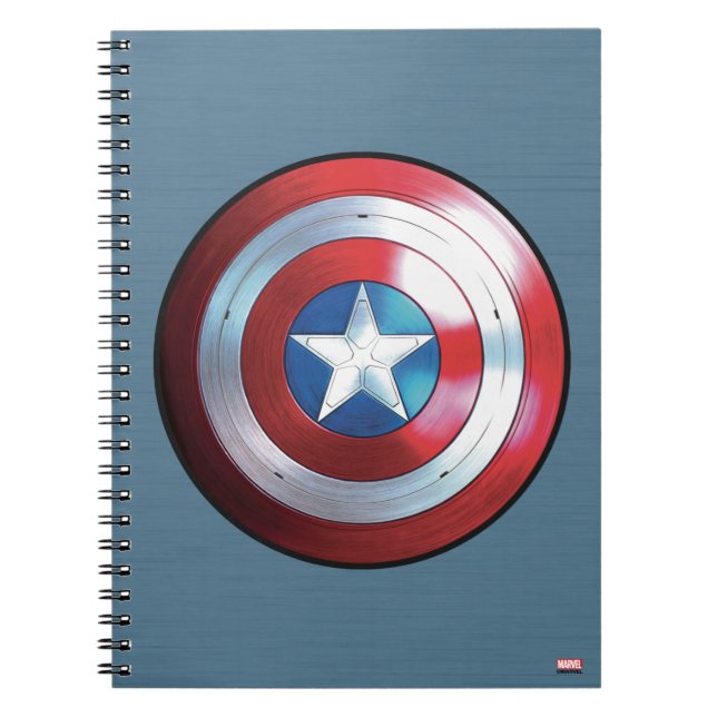 Captain America Shield Badge Notebook (Front)
