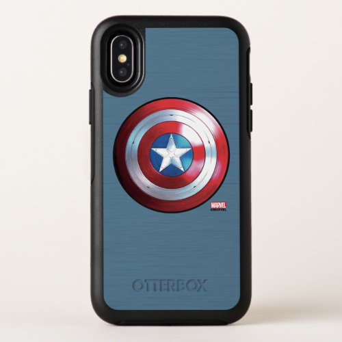 Captain America Shield Badge OtterBox Symmetry iPhone X Case