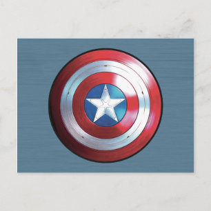 Captain America Shield Badge Postcard