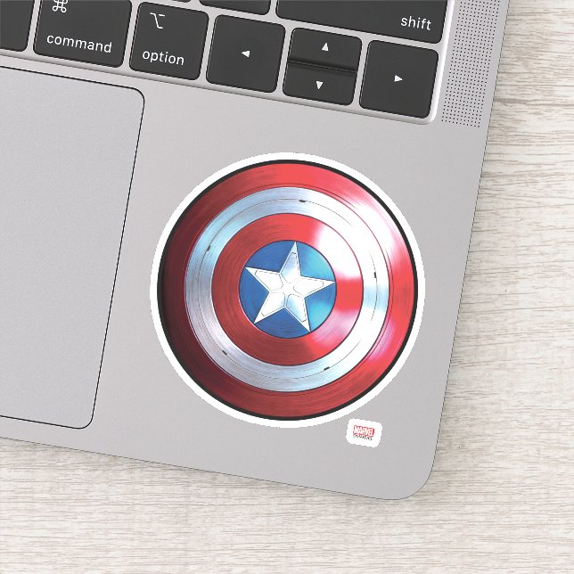 Captain America Shield Badge Sticker (Detail)