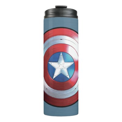 Captain America Shield Badge Thermal Tumbler