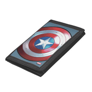 Captain America Shield Badge Tri-fold Wallet
