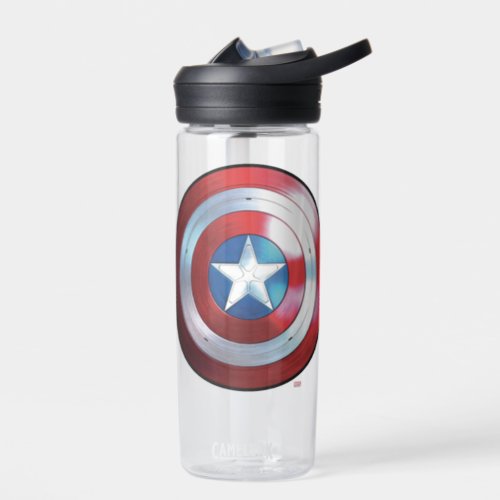 Captain America Shield Badge Water Bottle
