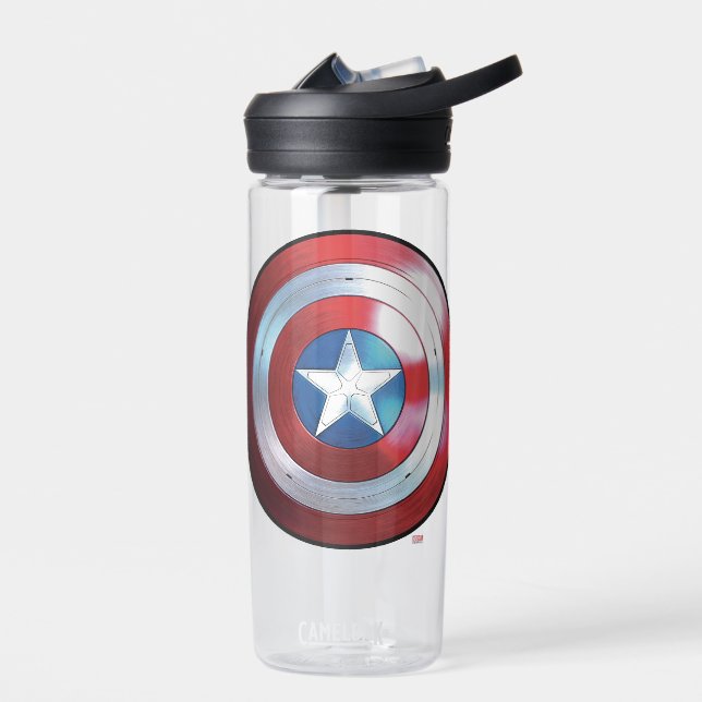 Captain America Shield Badge Water Bottle (Left)