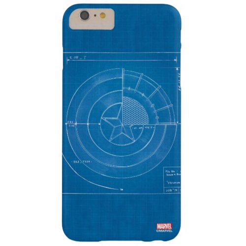 Captain America Shield Blueprint Barely There iPhone 6 Plus Case