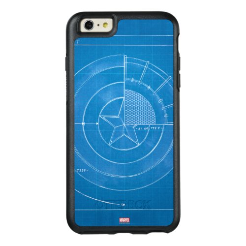 Captain America Shield Blueprint OtterBox iPhone 66s Plus Case