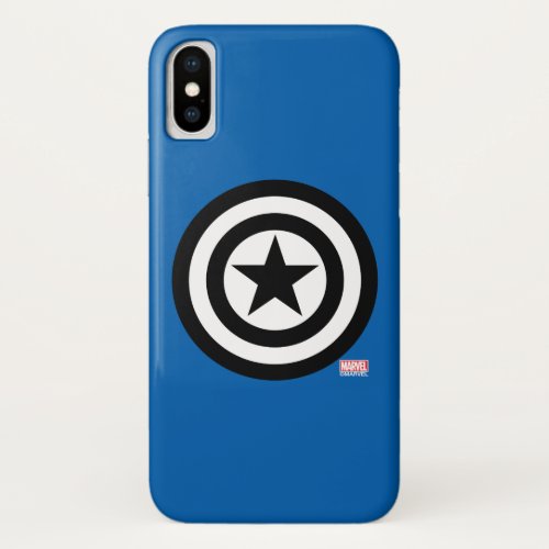 Captain America Shield Icon iPhone X Case