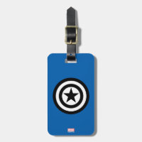 Captain America Shield Icon Luggage Tag