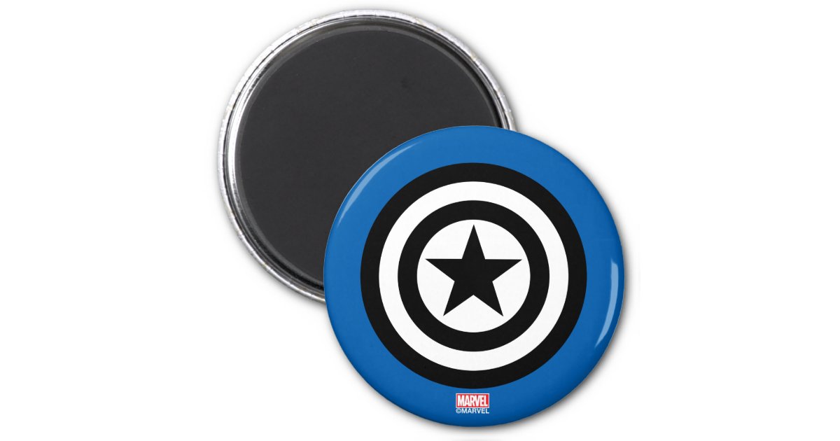 Captain America Shield Icon Magnet Zazzle