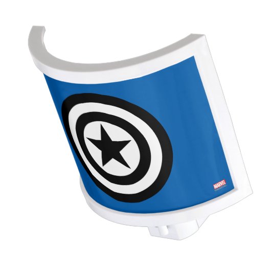 Captain America Shield Icon Night Light (Angled)