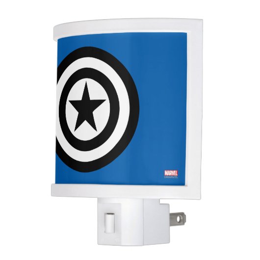 Captain America Shield Icon Night Light (Left)