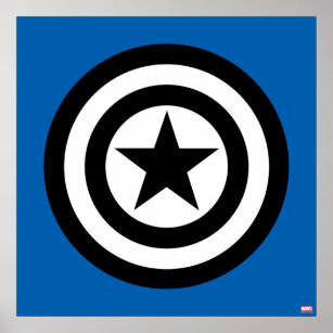 captain america shield logo black and white