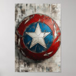 Captain America Shield Poster