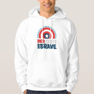 Captain America Shield "Red, White, & Brave" Hoodie