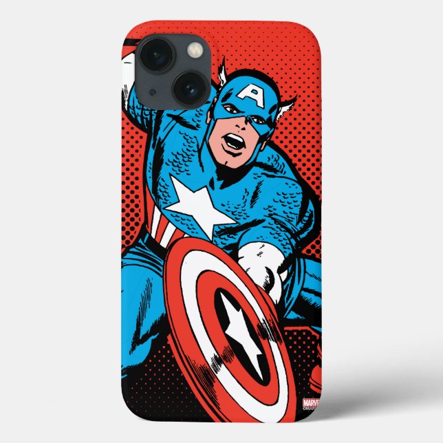 Captain America Shield Slam Case-Mate iPhone Case (Back)
