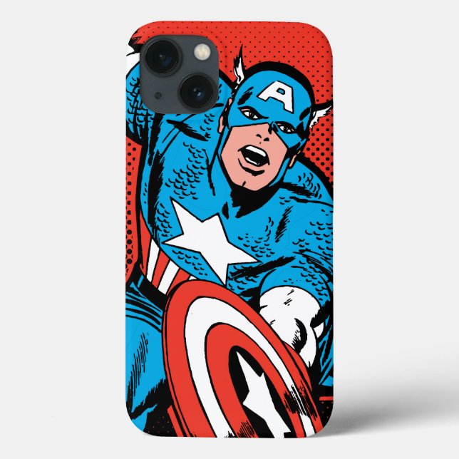 Captain America Shield Slam Case-Mate iPhone Case (Back)