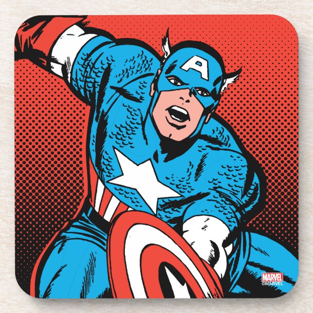 Captain America Shield Slam Coaster (Front)