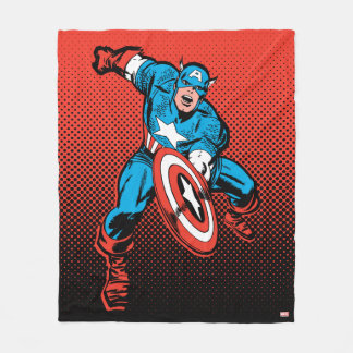 Captain America Shield Slam Fleece Blanket