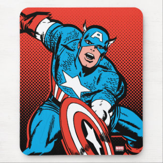 Captain America Shield Slam Mouse Pad