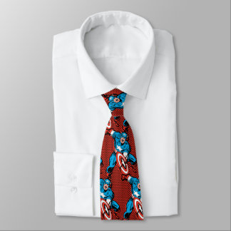 Captain America Shield Slam Neck Tie