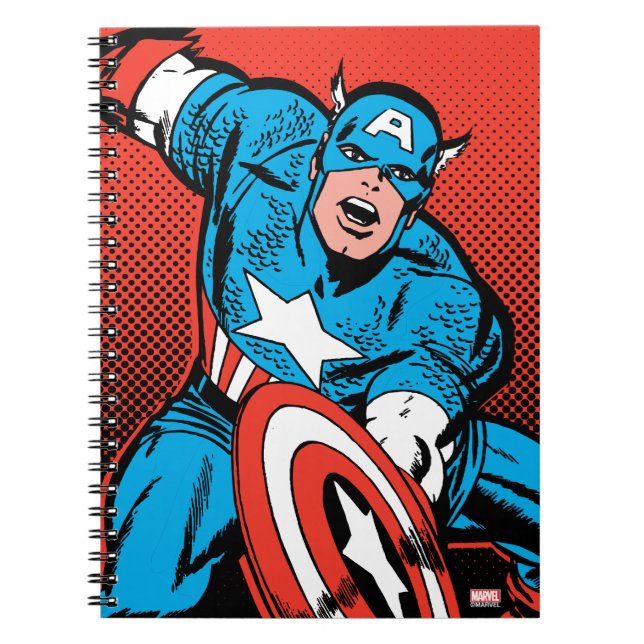 Captain America Shield Slam Notebook (Front)