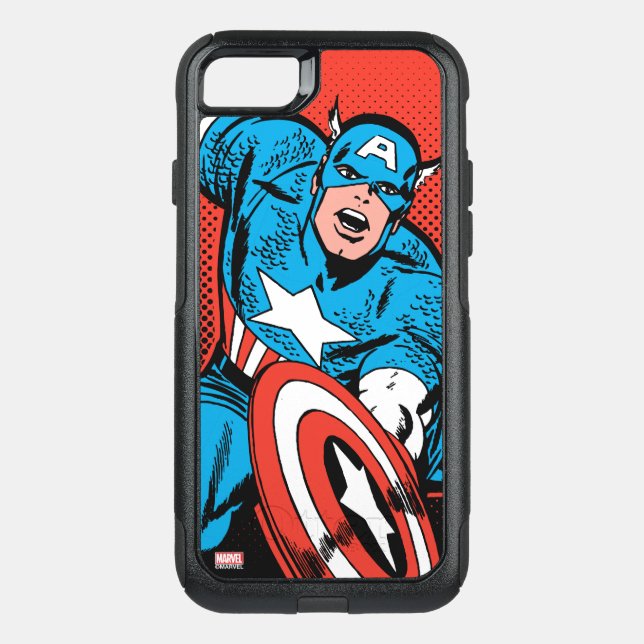 Captain America Shield Slam Otterbox iPhone Case (Back)