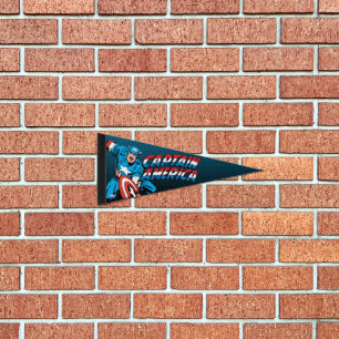 Captain America Shield Slam Pennant Flag