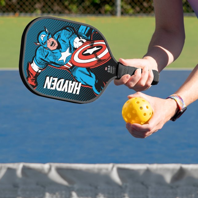 Captain America Shield Slam Pickleball Paddle (Insitu)