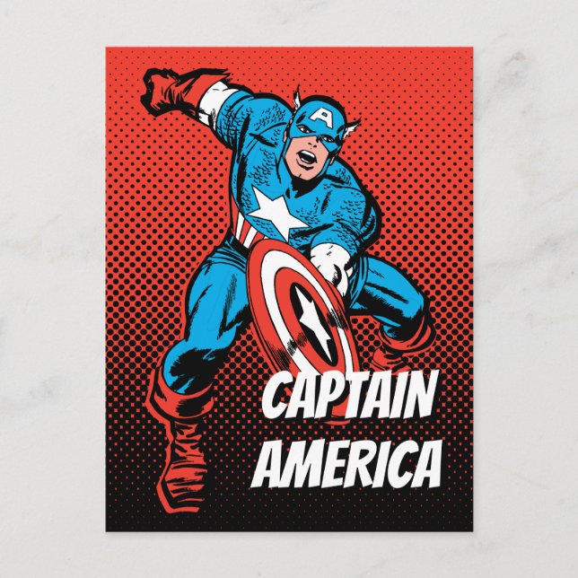 Captain America Shield Slam Postcard (Front)