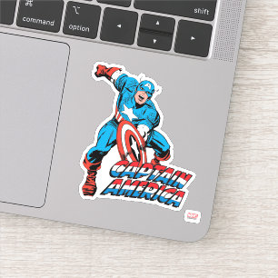 Captain America Shield Slam Sticker