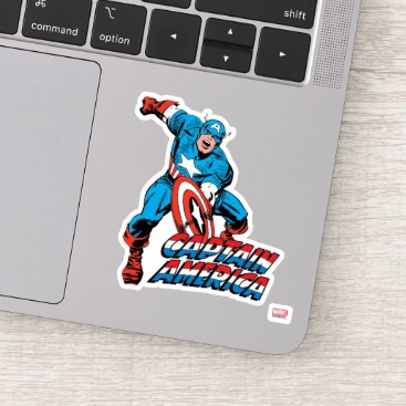 Captain America Shield Slam Sticker