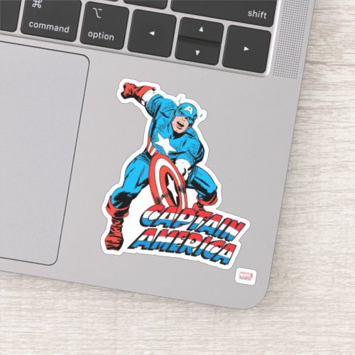 Captain America Shield Slam Sticker