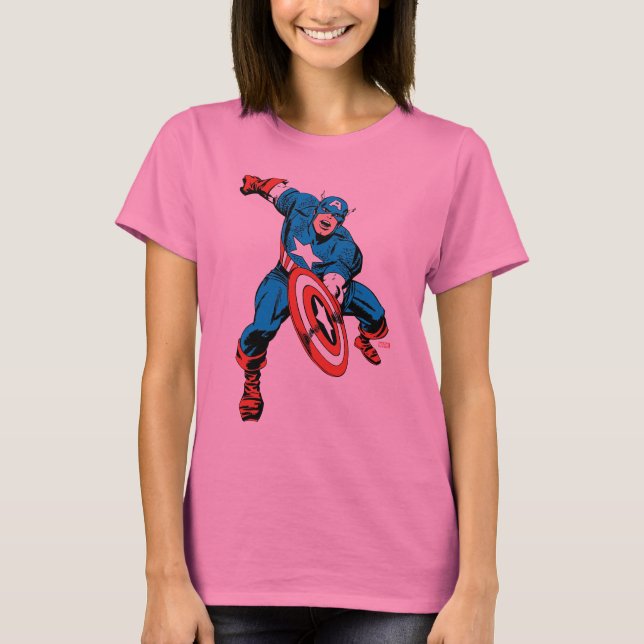 Captain America Shield Slam T-Shirt (Front)