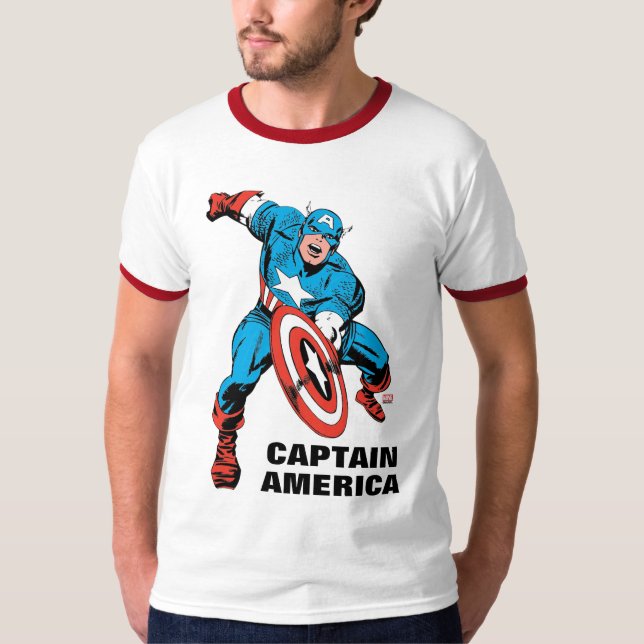 Captain America Shield Slam T-Shirt (Front)