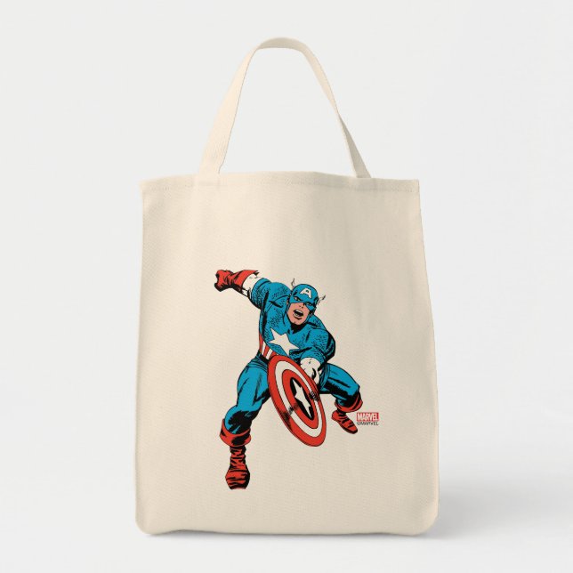 Captain America Shield Slam Tote Bag (Front)