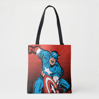 Captain America Shield Slam Tote Bag