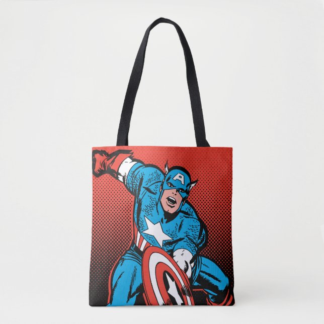 Captain America Shield Slam Tote Bag (Front)
