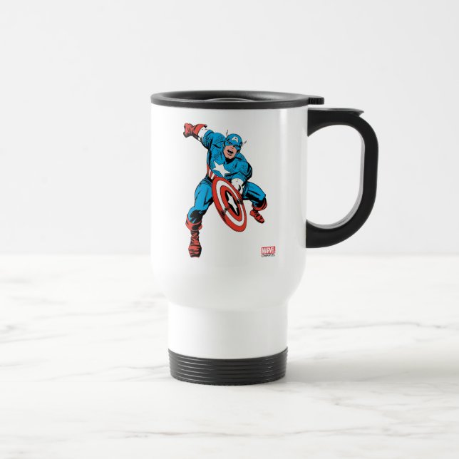 Captain America Shield Slam Travel Mug (Right)